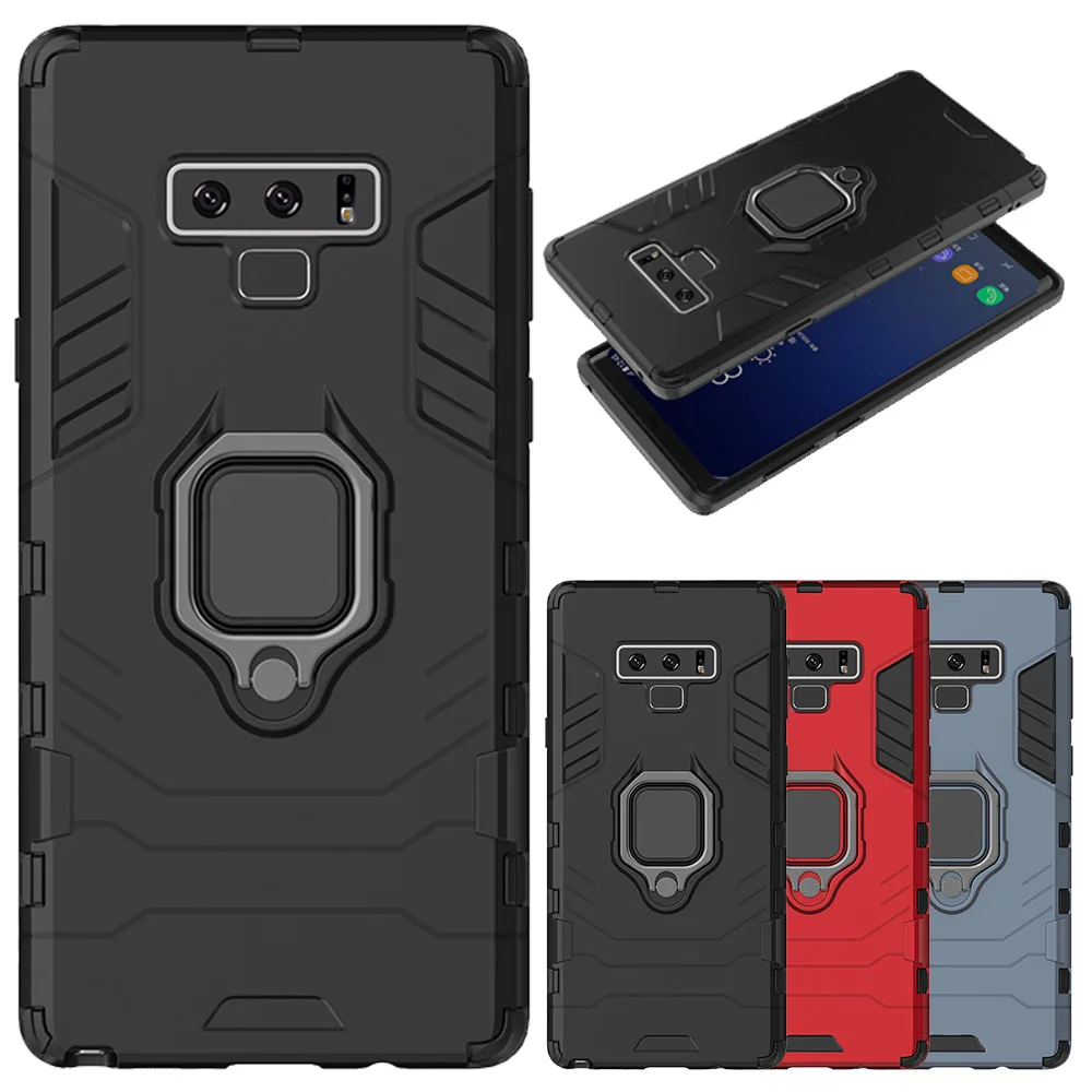 

L-FADUNT Finger Ring Phone Case For Samsung Galaxy Note 9 S10 S10 Plus S10e For Samsung Galaxy S8 S8 Plus S9 S9 Plus Retro Cover