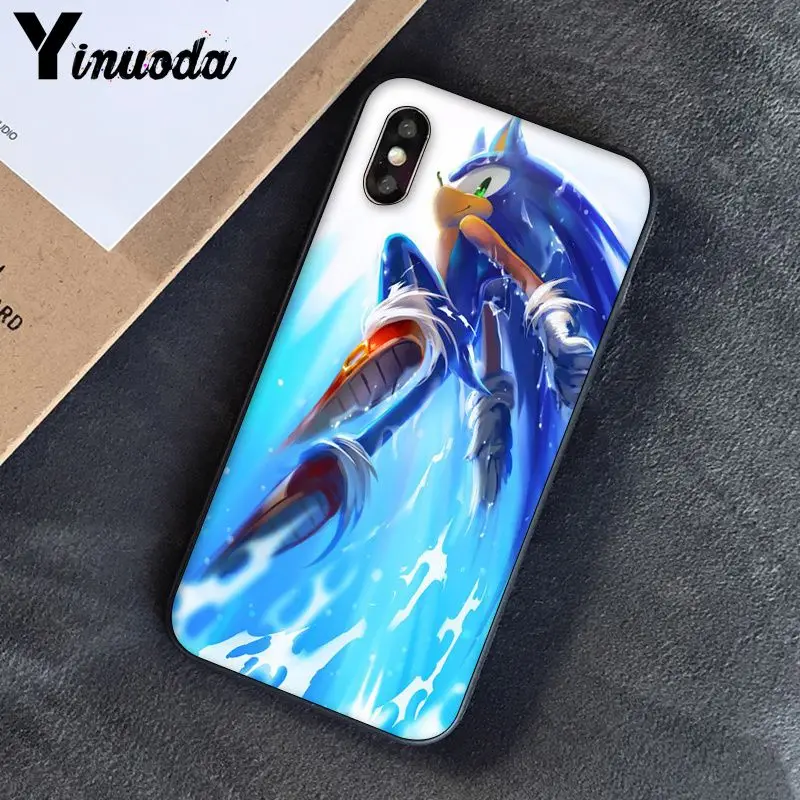 Yinuoda Соник Ежик DIY печать рисунок чехол для телефона чехол для iPhone 5 5Sx 6 7 7plus 8 8Plus X XS MAX XR - Цвет: A3