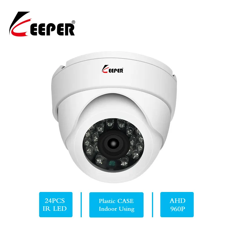 

Keeper 960P HD Security mini Camera with IR CUT 24PCS IR LEDs Night Vision Analog camera Indoor Dome Surveillance CCTV Camera
