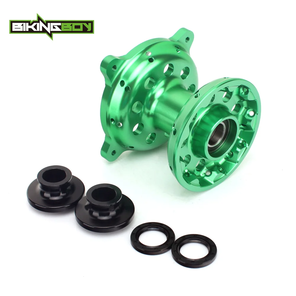Зеленые ступицы на передние и задние колеса BIKINGBOY MX 36 отверстий для KAWASAKI KX 125 250 2006