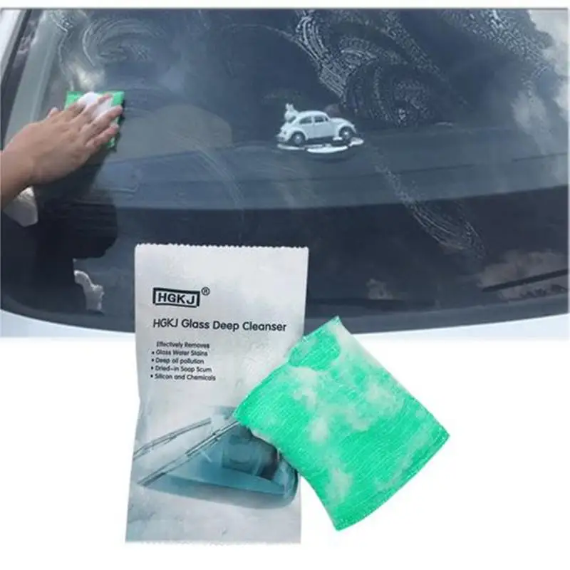 Car Glass Oil Film Scratch Removing Cleaning Sponge Automotive Car