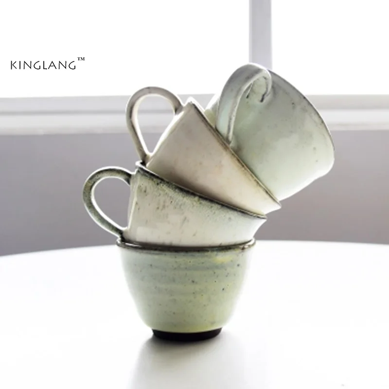 

KIGNKLANG ceramic simple coffee cup creative cup Nordic style stoneware personality home afternoon tea cup