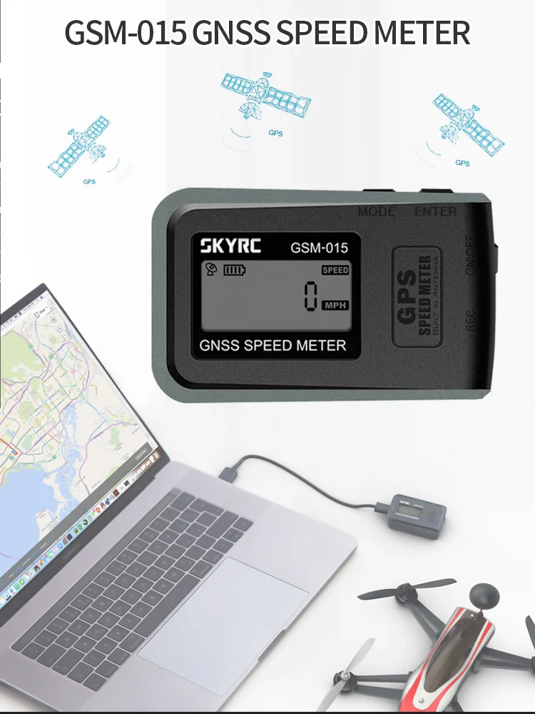 SKYRC GNSS gps измеритель скорости GSM-015 Высокоточный gps измеритель скорости для радиоуправляемого дрона FPV мультироторный Квадрокоптер вертолет