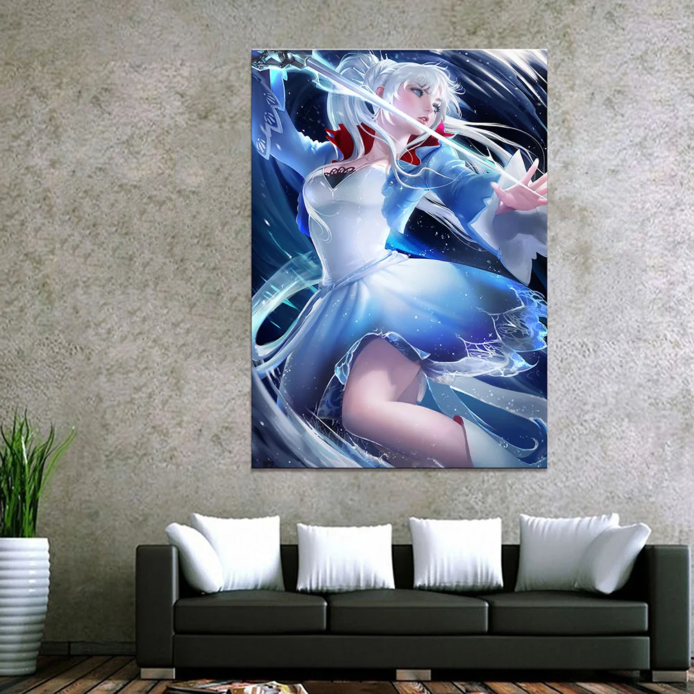 

Modular Painting Wall Art Canvas Prints Poster 1 Piece Anime Sexy Girl Pictures Framed Home Decor Bedside Background Living Room