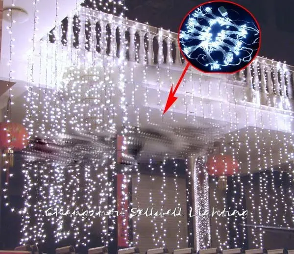 

NEW!LED star light wedding celebration backdrop hotel decoration 3*8m white LED backdrop lamp H231