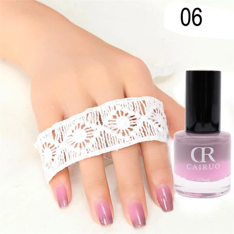 

12ML Temperature Change Nail Polish Color Temperature Control Health Nontoxic Nail Oil 26 Color nagellak esmalte para unha