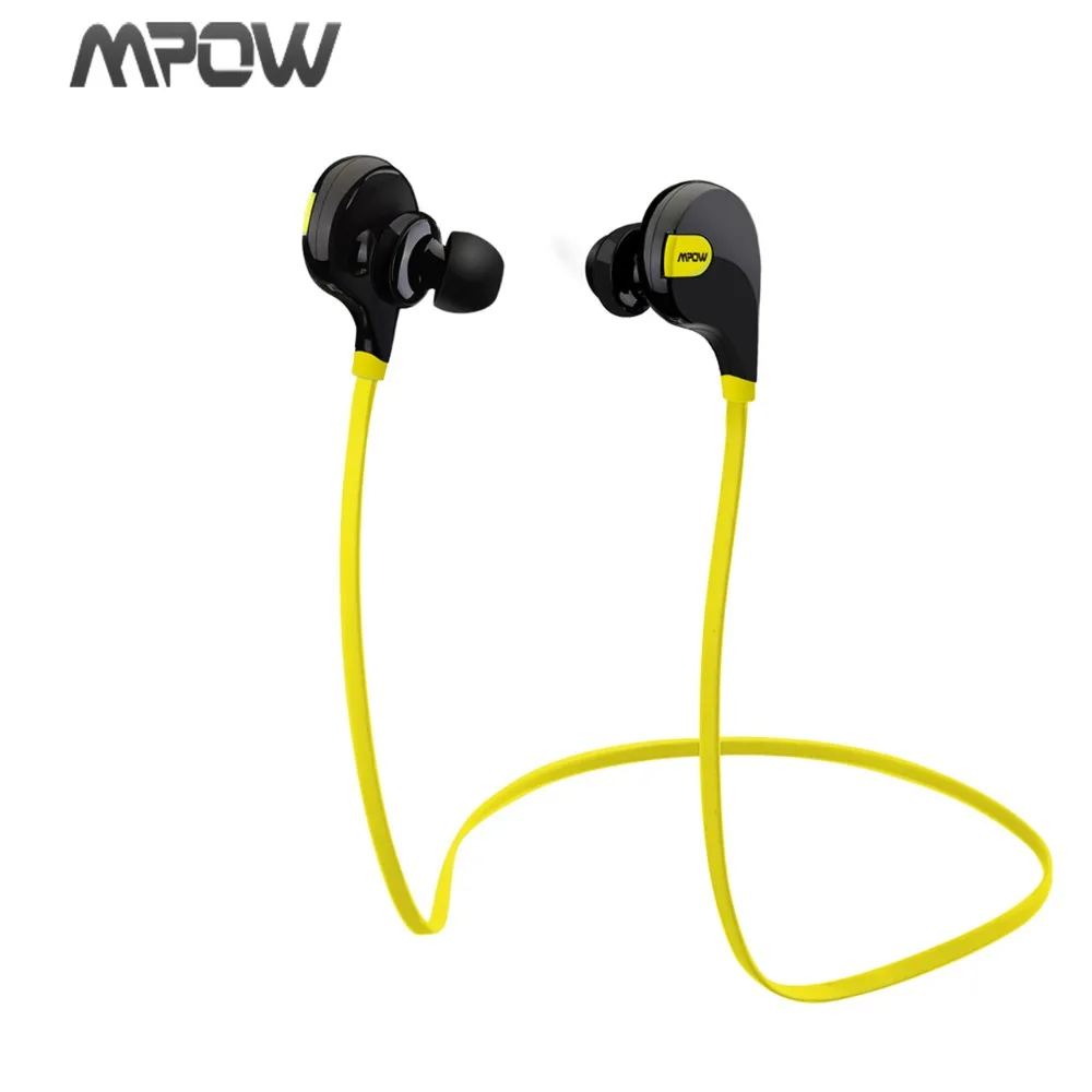 

Mpow Swift MBH5 Handsfree Bluetooth 4.0 Earphone Wireless Stereo Sport Headphones Mic Earbuds AptX for iPhone 6 Samsung Xiaomi
