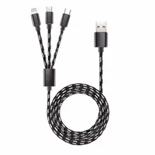 

PS-14 High-quality, one to three data lines, type-c usb 3.1, Andrews, Applo common data cable.triple data cable Suitable for all