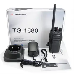 Новый Двухканальные рации 8 Вт UHF 400-480 мГц 16ch двухстороннее Радио Quansheng tg-1680 Хэм CB Радио переговорные