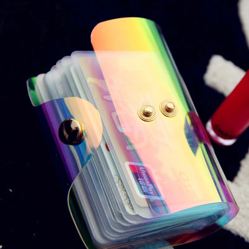 Buy Osmond Women Laser Card Holder Clear PVC