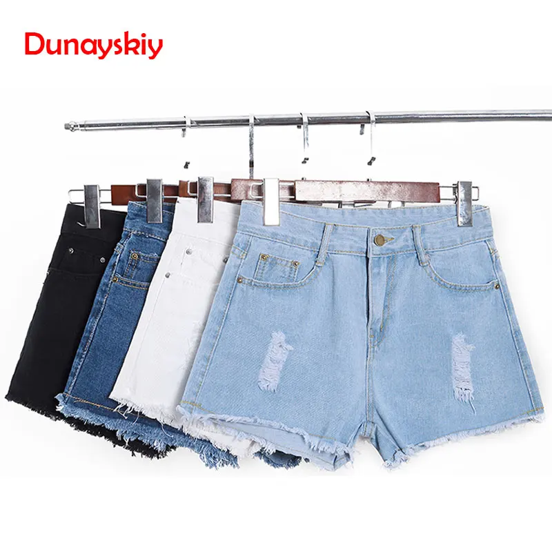 

Europe Blue Crimping Denim Shorts For Women 2019 Summer Trendy High Waist Female Summer Slim Loose Casual Wide Leg Jeans Shorts