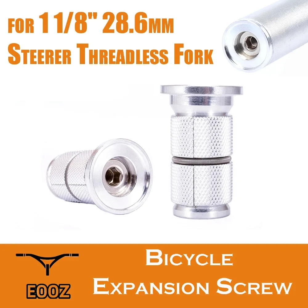 Bike Fork Headset Expansion Bolt Screw for 1 1//8/" 28.6mm Steerer Threadless Fork