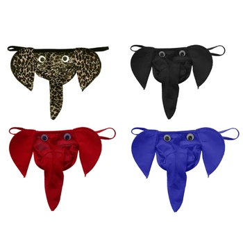 

Men Thongs Elephant Bulge Pouch Mens Elastic T Back G Ring Lingerie Thong Erotic Underwear