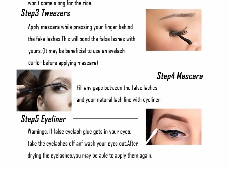 10 pairs of pure handmade false eyelash cotton stalk natural beauty simulation grafting thick eye tail elongated eyelashes #06 (10)