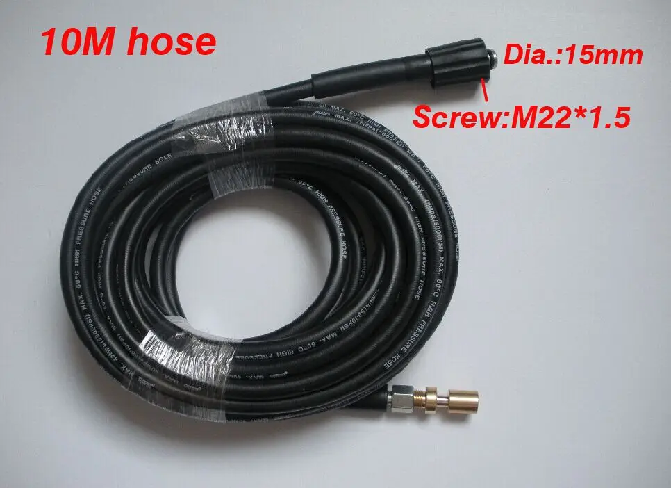 Buy Car washer hose M22*1.5*15mm 400Bar 5800PSI,high