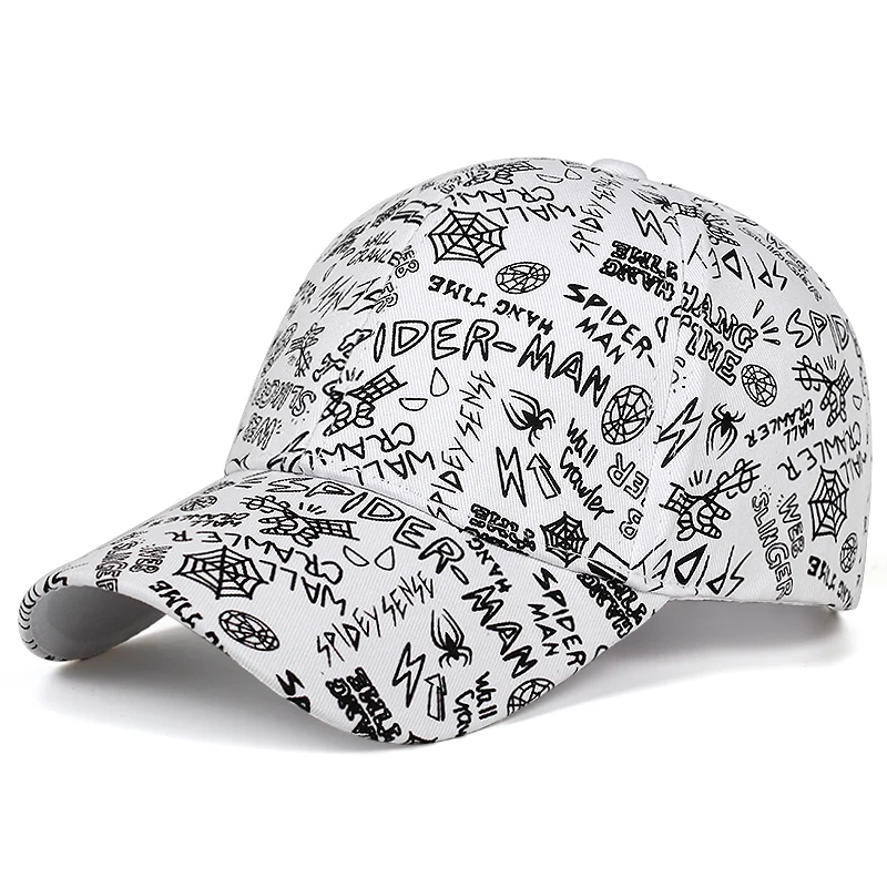 Высококачественная бейсбольная кепка с принтом граффити для мужчин и женщин, хлопок, Повседневная шляпа от солнца, хип-хоп, модные уличные Солнцезащитные очки Мужская шляпа