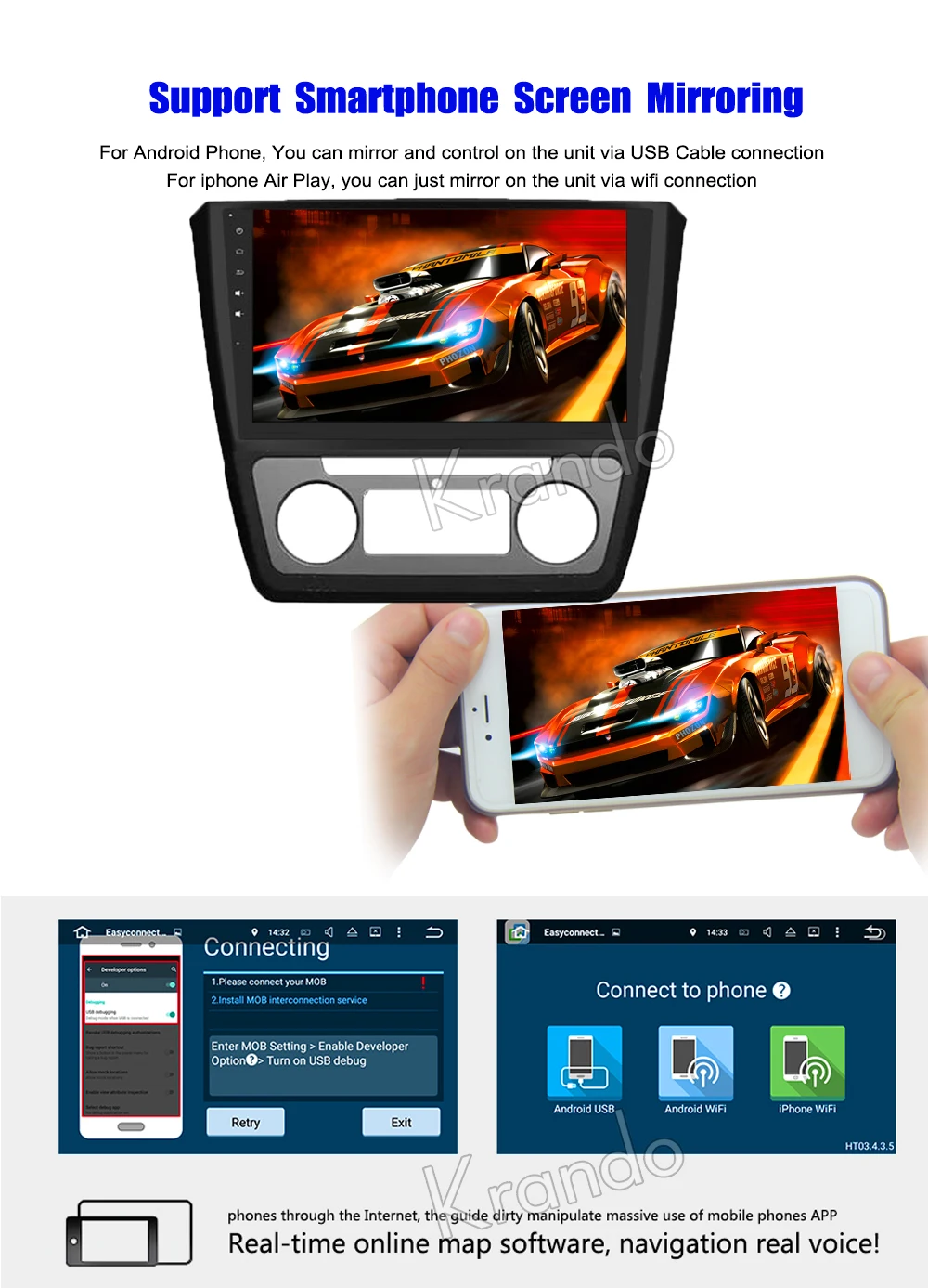 Perfect Krando Android 8.1 10.1" IPS Full touch car Multmedia system for Skoda YETI 2009-2013 audio player gps navigation wifi 8 Perfect Krando Android 8.1 10.1" IPS Full touch car Multmedia system for Skoda YETI 2009-2013 audio player gps navigation wifi 8