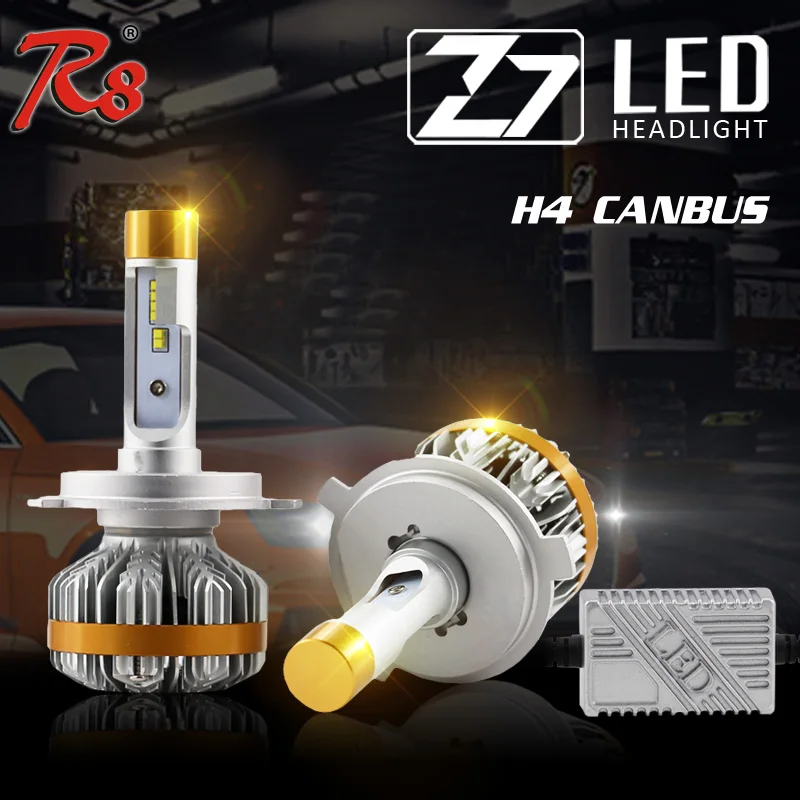 R8 Factory New Design High Lumen Auto Head font b Lamp b font H4 H13 9004