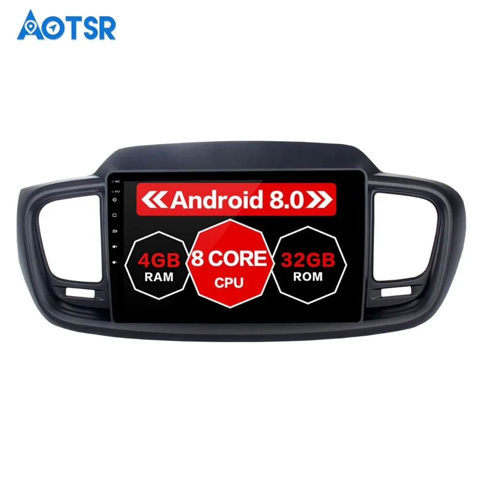 10 2 &quotAndroid 8 0 автомобильный GPS-плеер Navi для Kia Sorento 2015 2016 с Гб + 32 ГБ Восьмиядерный