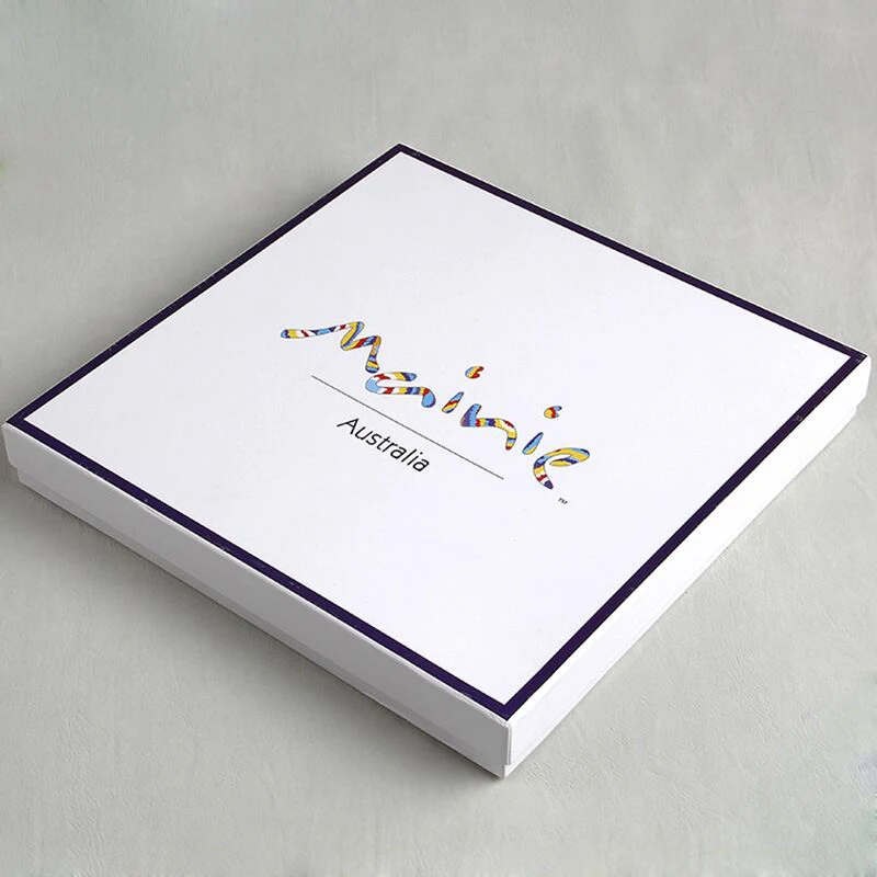 

Wholesale 500PCS/lot Custom Hard paperboard box lift-off lid boxes printed colorful logo packaging clothing T shirt boxes