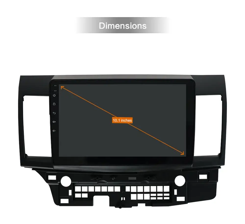 Top 8 core 64G ROM Car Multimedia Player Android 9.0 For Mitsubishi Lancer 2din car radio gps navigation Bluetooth OBD DAB Wifi SWC 3