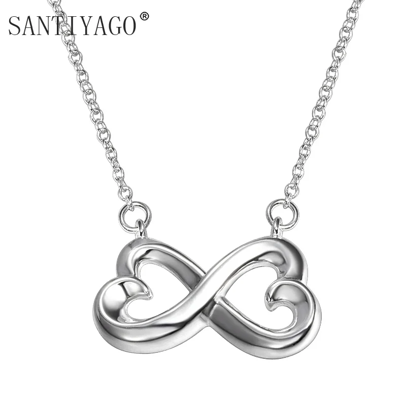 

Charm Fashion Infinity Pendant Necklaces Collares For Women Clavicle Necklace Wedding Colar Jewelry Necklace & Pendant