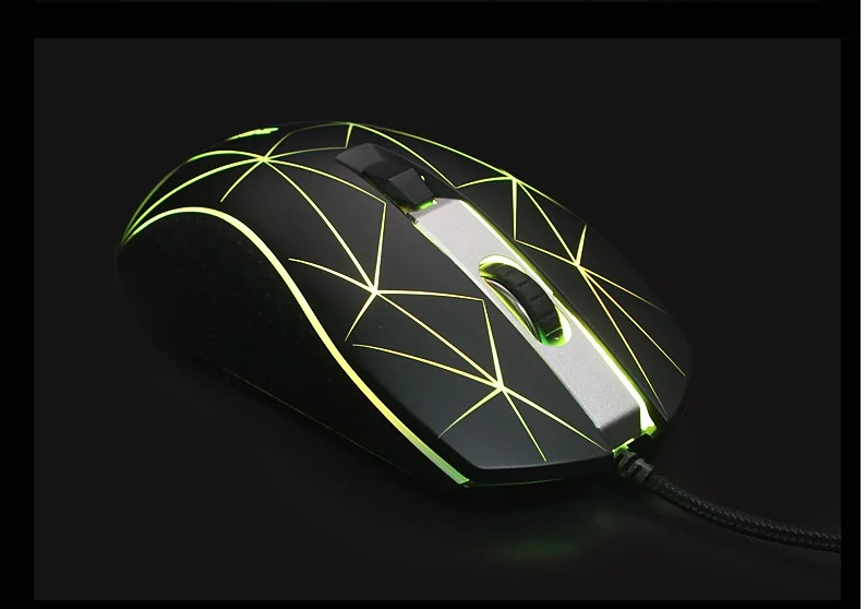 USB LED Luzes Do Mouse Gamer 2800 DPI Para PC Laptop Desktop