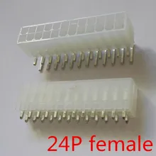 4,2 мм белый 24P гнездо прямой или изогнутый иглы для ПК компьютер ATX материнская плата разъем питания пластиковый корпус Корпуса