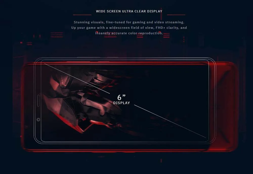 Zte Nubia Red Magic Mars игровой телефон 6,0 "6 ГБ/8 ГБ оперативная память 64 Гб/128 ГБ Встроенная Snapdragon 845 Octa Core 16MP Android 9,0 мобильный