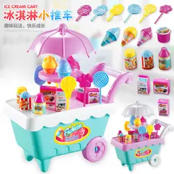 Лидер шт. продаж 19 шт. мини кухня ролевые игры игрушка развивающие моделирование мороженое корзину игрушечные лошадки набор для детей