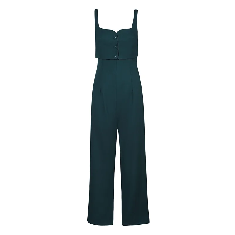 2016 New Fashion Full Length Retro Summer Tank Jumpsuits