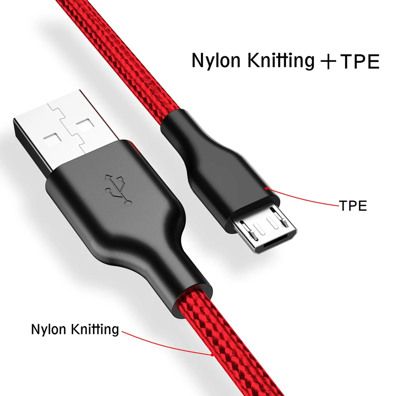 Micro USB кабель для Samsung Huawei Xiaomi LG Andriod зарядки 1 м 2 usb синхронизации данных и Vivo|Кабели