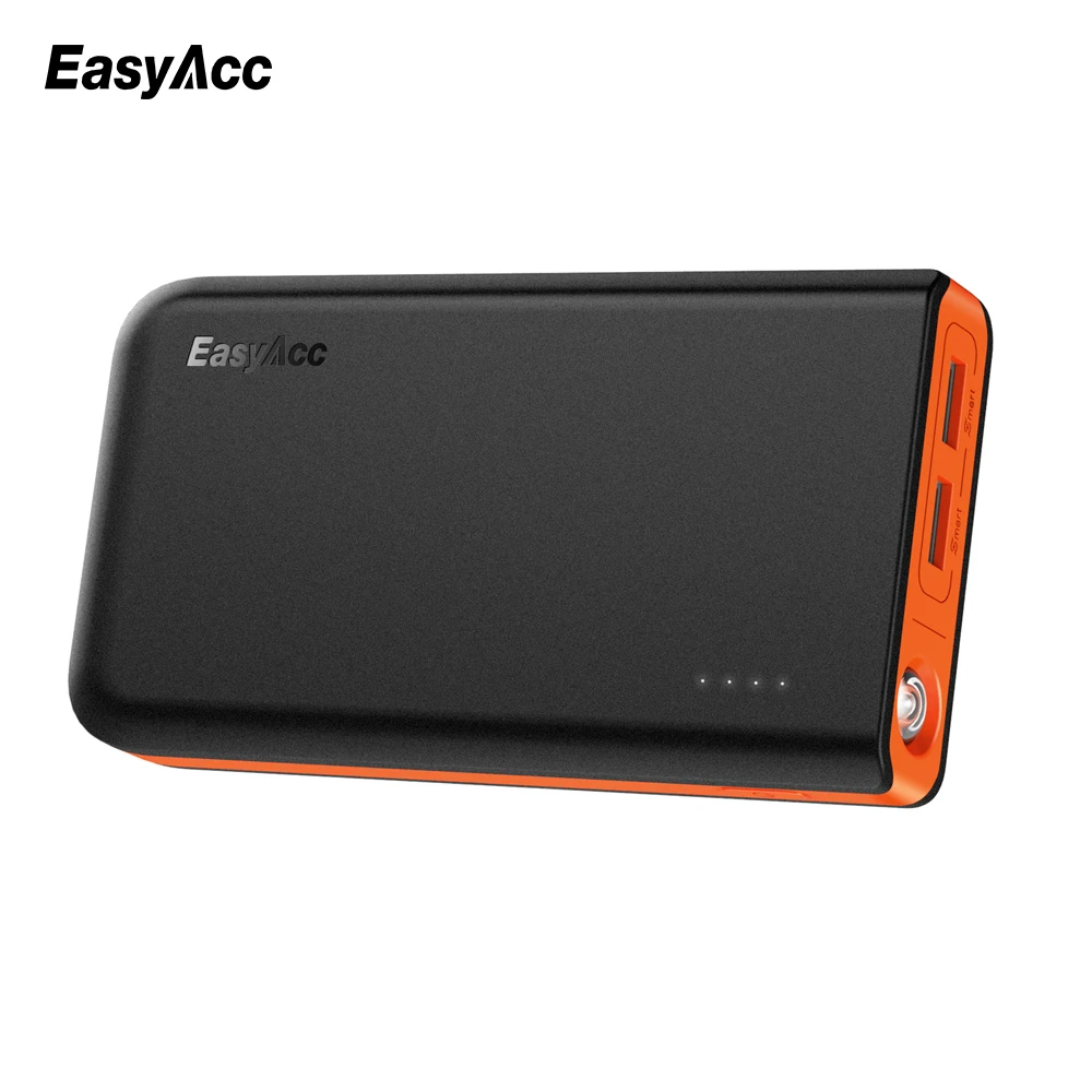 Внешний аккумулятор EasyAcc 13000 мАч два порта USB быстрая зарядка 18650 Внешнее зарядное