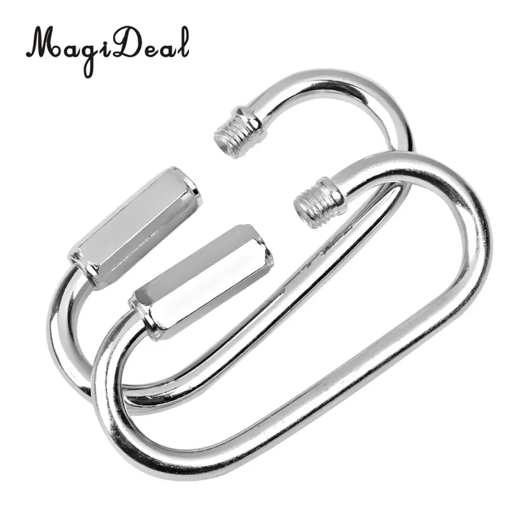 Professional 2Pcs Iron Swing Set Quick Link Clip Snap Hook Swing Connector Outdoor Sport Toys 400KG