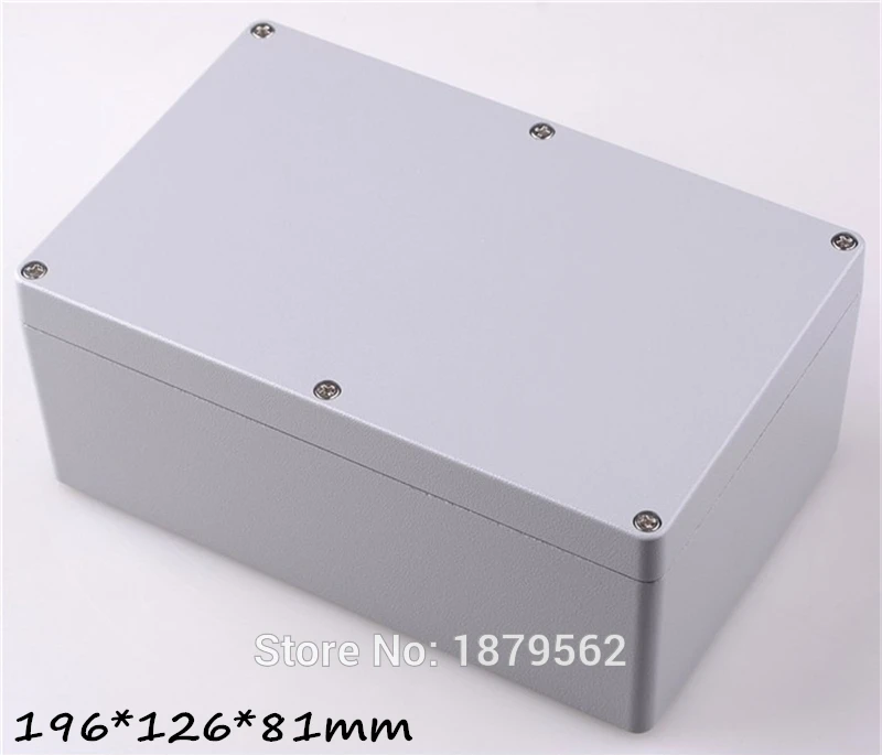 [2style] 196*126*81mm Aluminium Cases Diy Box For Electronic Project Ip67 Waterproof Amplifier