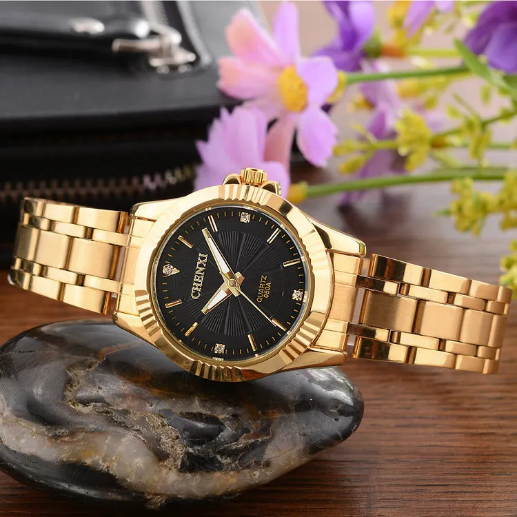 

CHENXI Brand Luxury Women Gold Watch Lady Dress Quartz Wristwatch Retro Antique Casual Female Clock relogio feminino