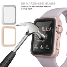  BUMVOR For iWatch Screen Protector Film Full Cover 4D Curved Soft Edge Tempered Glass For Apple Watch 42mm 38mm Series 3/2/1