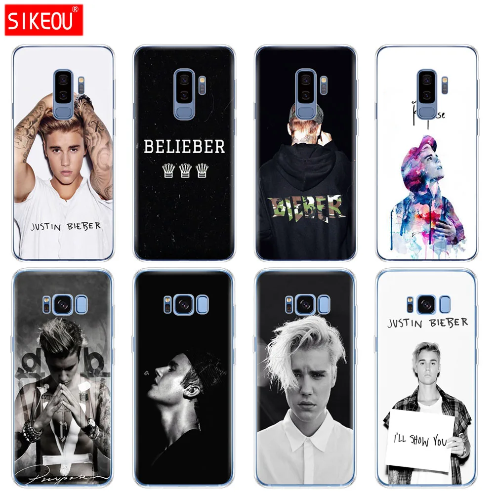 silicone case for Samsung Galaxy S9 S8 S7 S6 edge S5 S4 S3 PLUS phone cover Fashion JUSTIN BIEBER Super Star