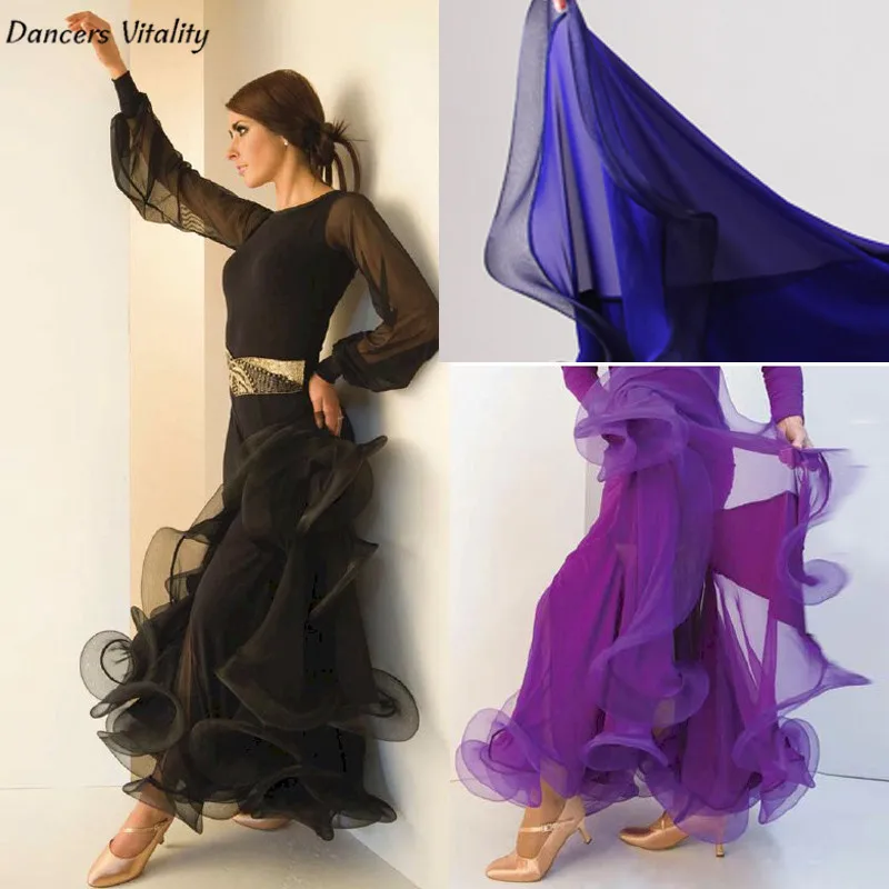 Tanie Latynoski kostium taneczny spódnica Salsa Tango Rumba Cha Cha spódnica do tańca towarzyskiego seksowna koronkowa występ na scenie kostium taneczny Salsa