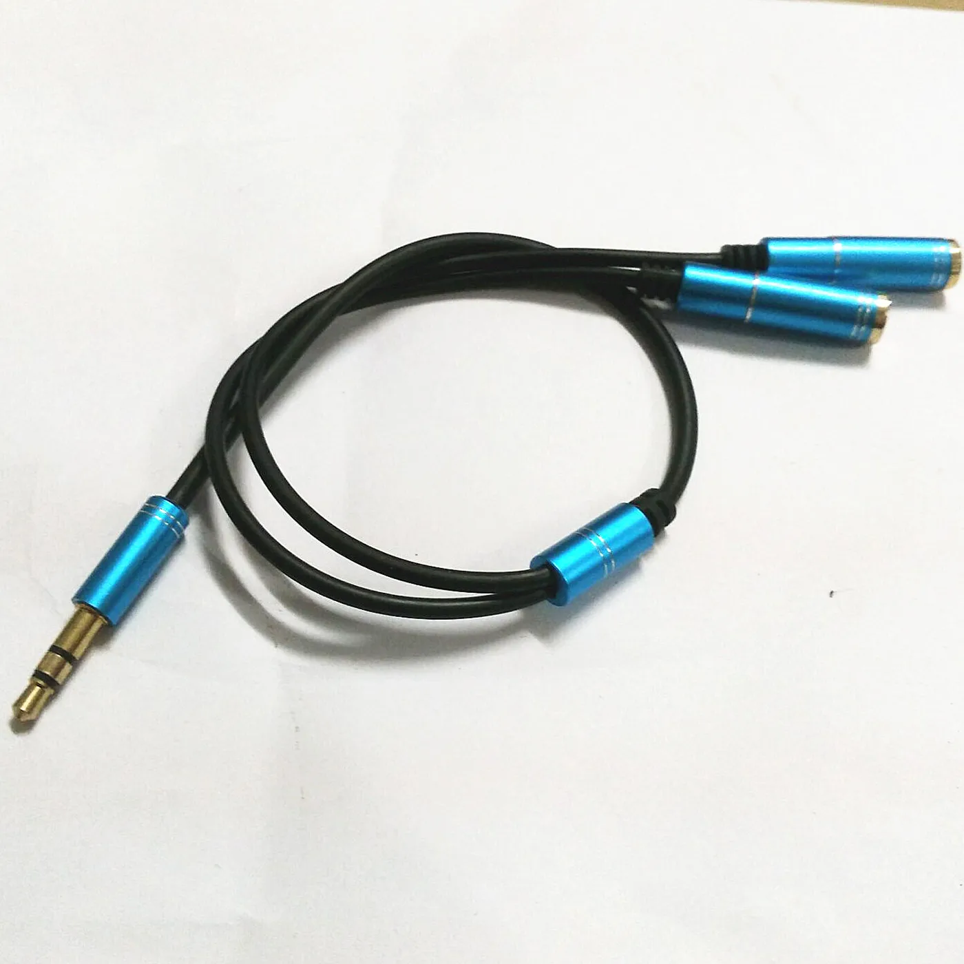 Phone headset 3.5MM audio cable converter adapter color couple