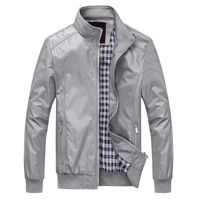 NaranjaSabor весенние мужские куртки мужские повседневные пальто Мужская модная ветровка брендовая одежда мужские тонкие пальто размера плюс M~ 5XL - Цвет: Grey