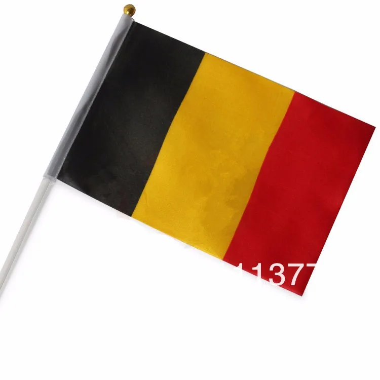 14*21 см полиэстер материал маленькие Национальные флаги Испания Италия Франция Бельгия Германия флаги хорошего качества