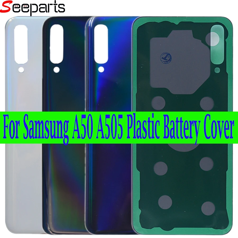 

For Samsung A50 Back Battery Cover Door Rear Glass Housing Replacement For Samsung A50 A 50 SM-A505F A505 A505F Battery Cover