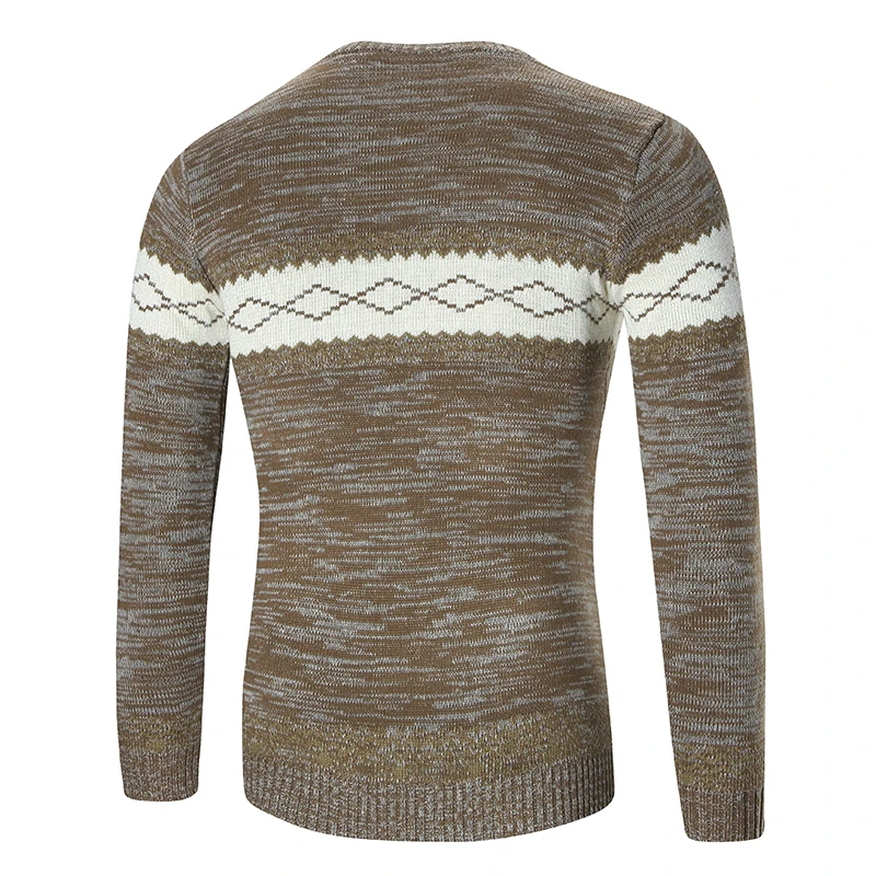 Autumn Men font b Sweaters b font And Pullovers Causal Warm Round Neck Knitted font b
