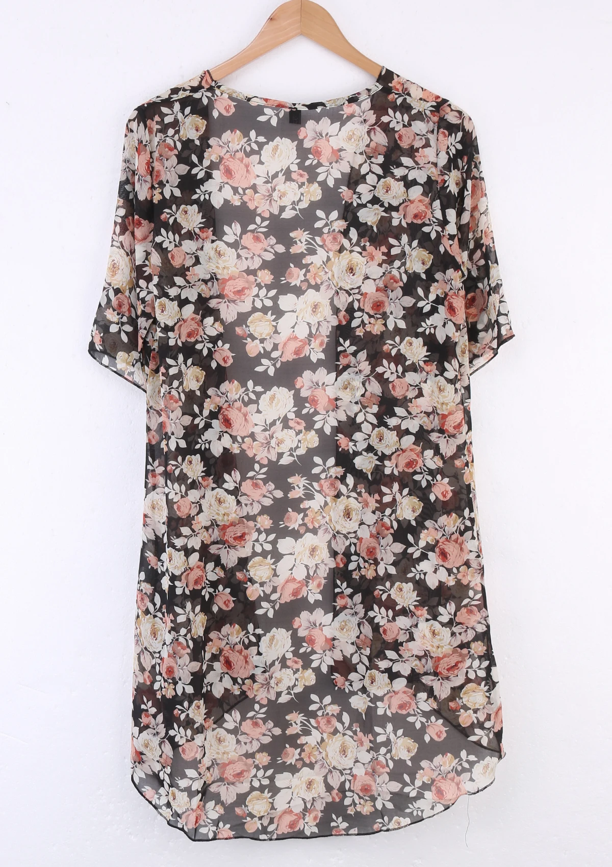 2018 Sexy Women Flower Blouses Summer Kimono Cardigan Maxi Shirts Half Sleeve Summer Sunsuits Outfits