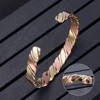 Vinterly Twisted Copper Bracelets for Women Rose Gold-color Health Energy Magnetic Copper Adjustable Cuff Bracelets & Bangles ► Photo 2/6