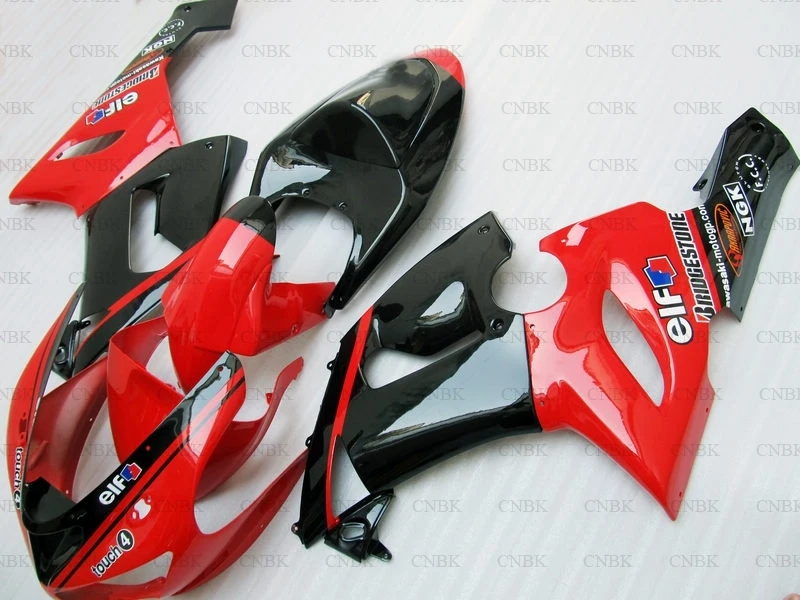 Обтекатель из АБС-пластика для ZX6r 636 2005-2006 Обтекатели Kawasaki 05 черные красные 2006