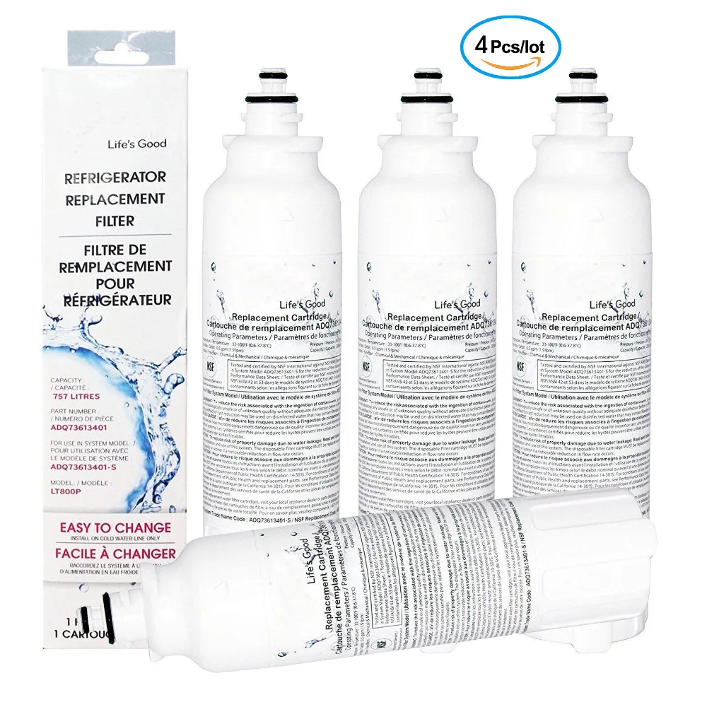 

Water Purifier Filter Household Kitchen Direct Drinking Carbon Refrigerator Water Filter Replacement for LG Lt-800p 4 Pcs/lot