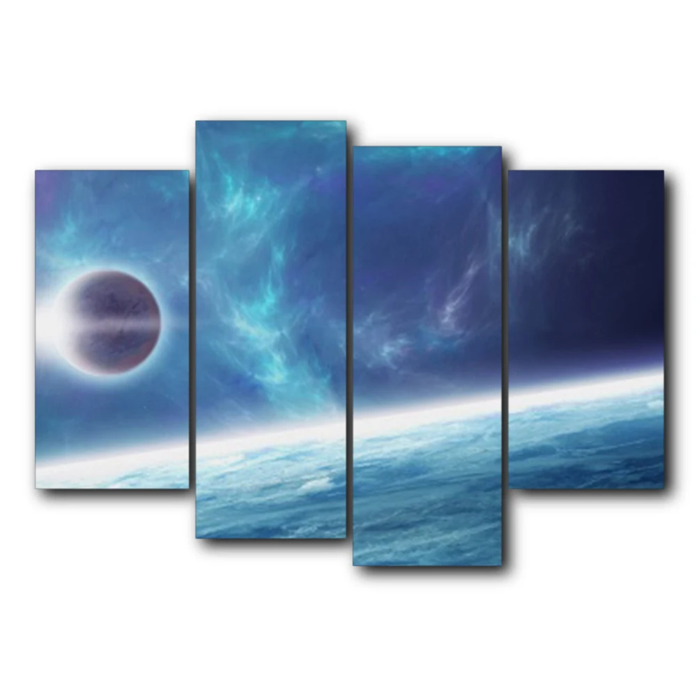 

Science Fiction Vintage Poster Abstract Wall Artwork Canvas Oil Painting For Living Room Home Decor Wedding Decoration No Frame