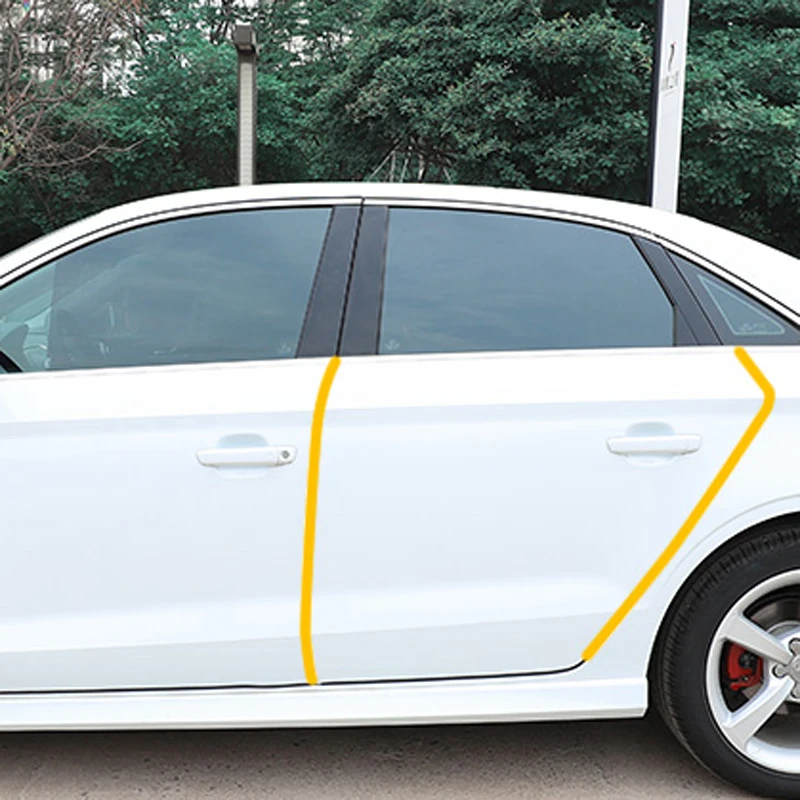Резиновая Защитная лента для края двери 5 м защита от царапин Audi Q3 Q5 SQ5 Q7 A1 A3 S3 A4 S4 RS4